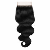 Jet Black Body Wave 4x4 HD Lace Closure