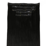 Jet Black Invisible Clip-ins