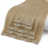 Warm Honey Blonde Seamless Clip-ins
