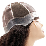 Kinky Straight Silicone Skin Medical Wig